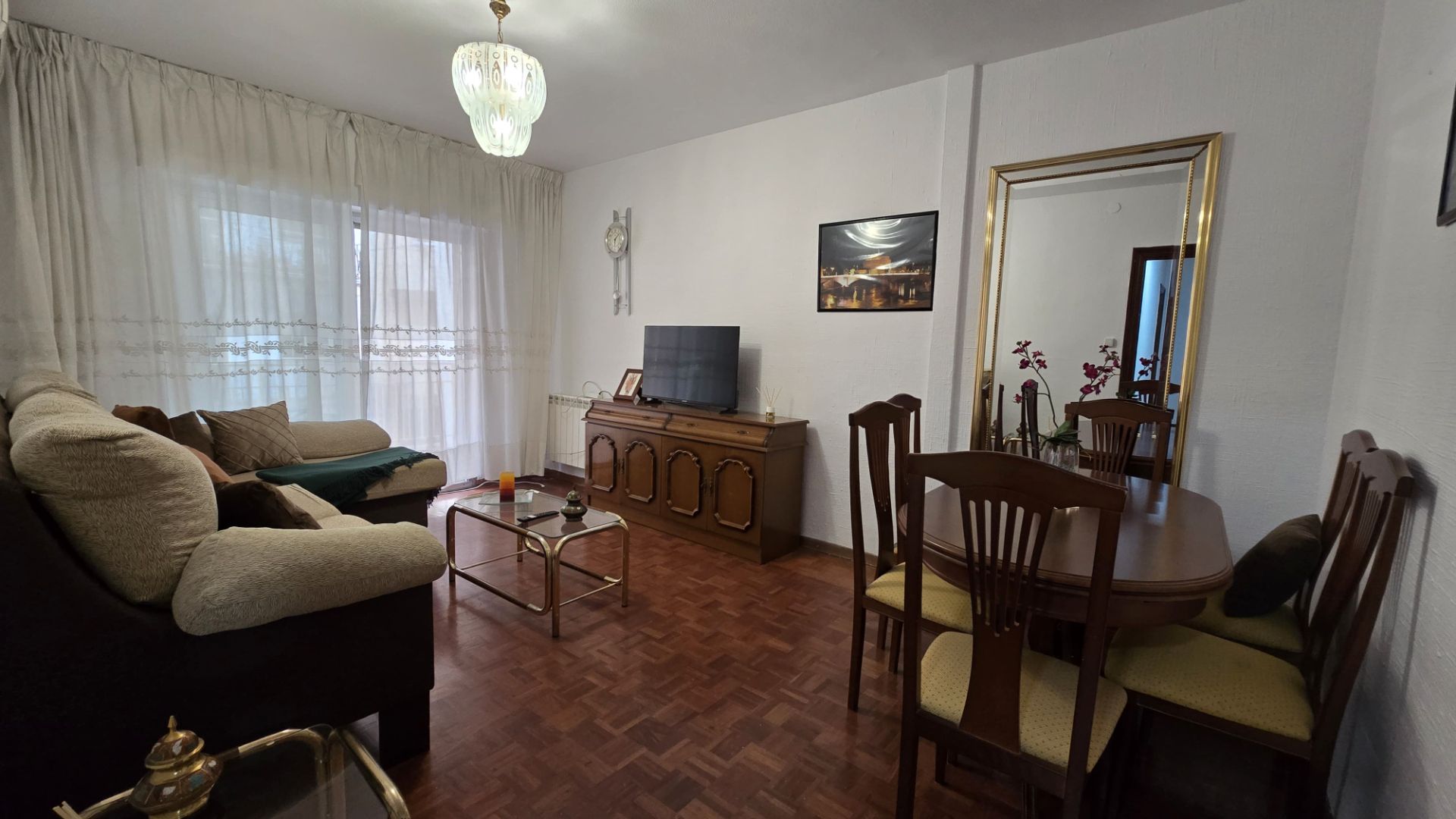 Sala d'estar de Pis de lloguer en Ciudad Real Capital amb Aire condicionat, Calefacció i Moblat