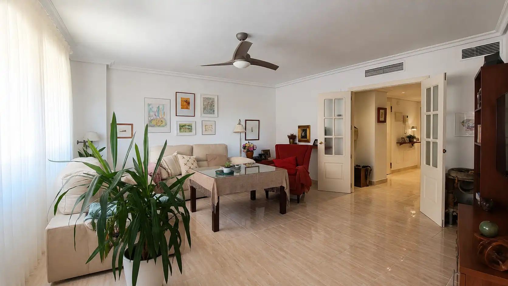 Living room of Flat for sale in Málaga  with Air Conditioner, Heating and Terrace