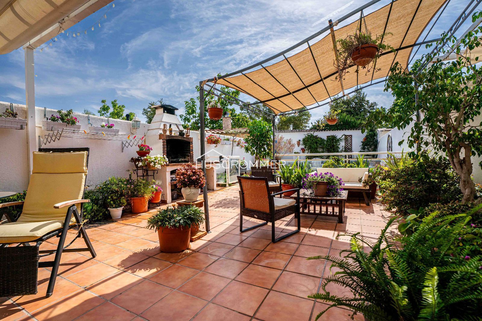 Terraza de Casa adosada en venta en Castellón de la Plana / Castelló de la Plana con Aire acondicionado, Calefacción y Terraza