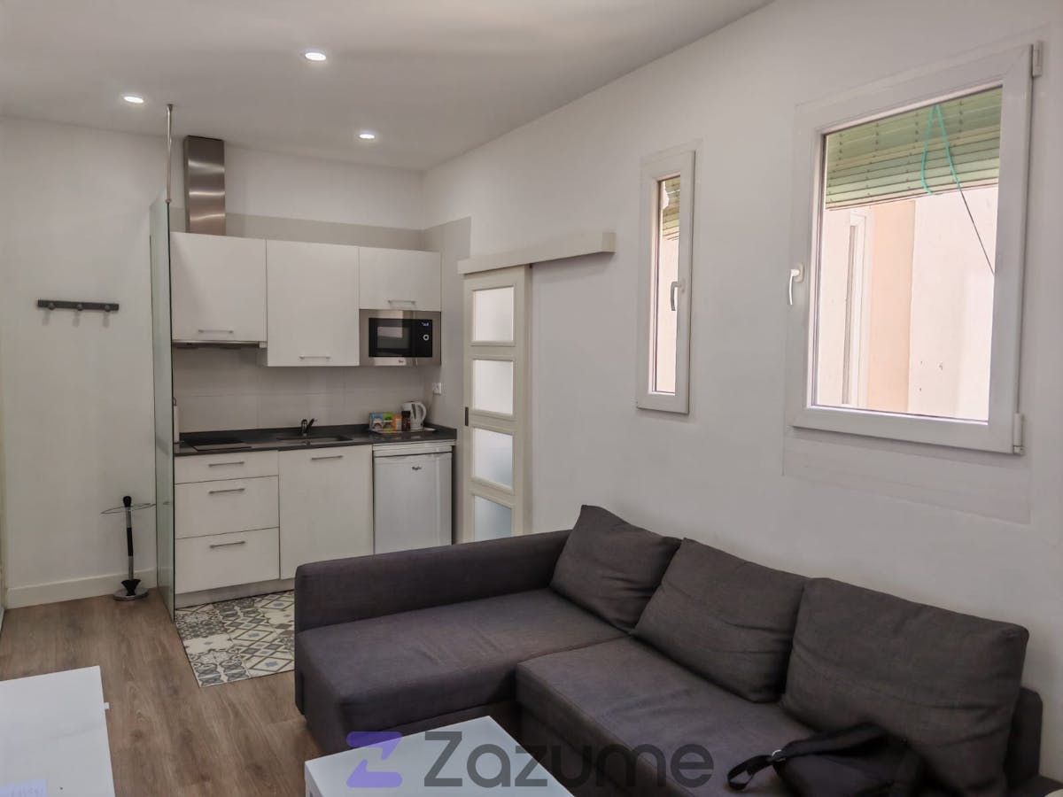 Living room of Flat to rent in  Madrid Capital  with Air Conditioner, Heating and Parquet flooring