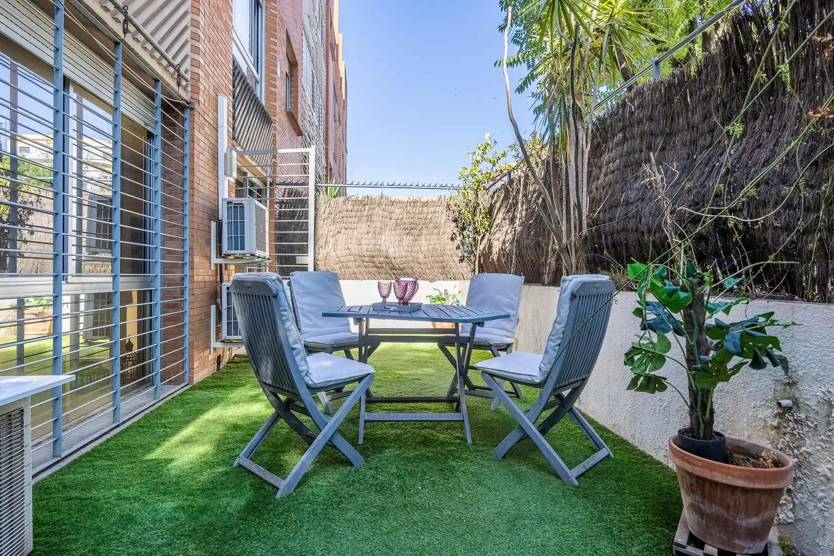 Terrace of Flat for sale in Sevilla  with Air Conditioner, Private garden and Parquet flooring