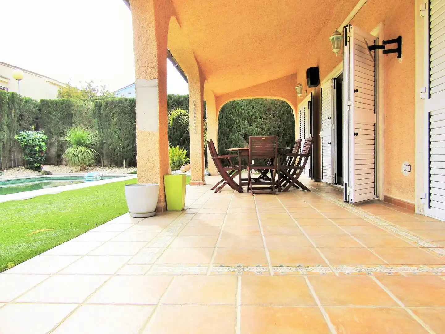 Terraza de Casa o chalet de alquiler en San Antonio de Benagéber con Aire acondicionado, Calefacción y Jardín privado