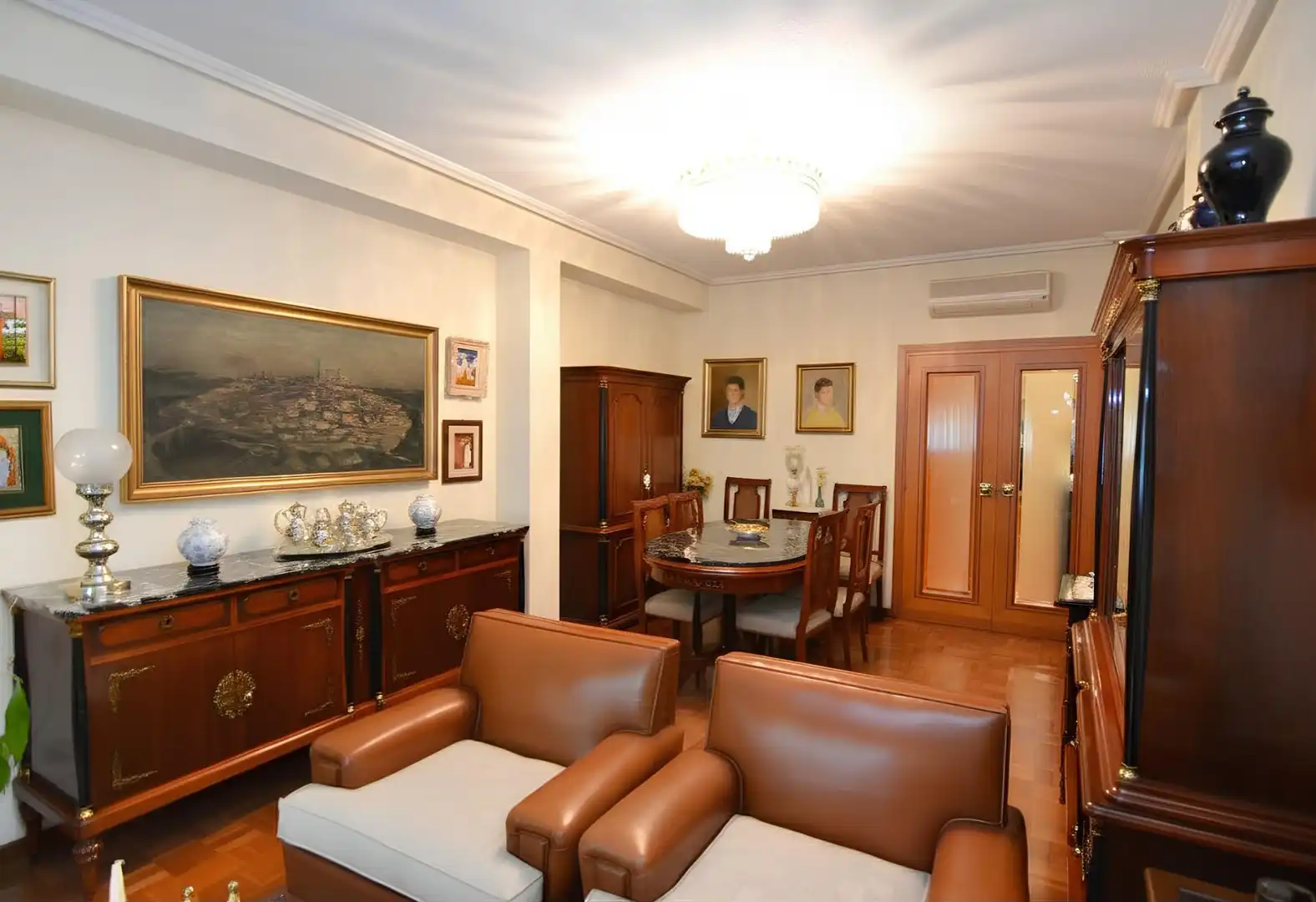 Wohnzimmer von Wohnung zum Verkauf in Madrid mit Heizung und Parkett