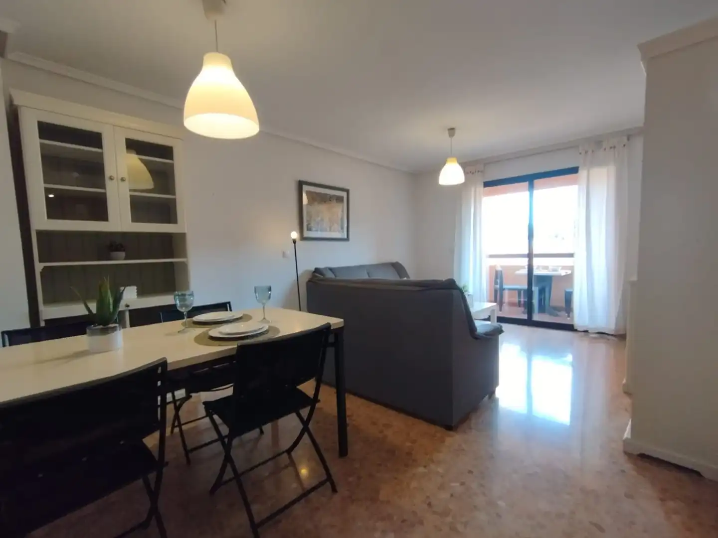 Living room of Flat for sale in Alicante / Alacant  with Air Conditioner, Heating and Furnished