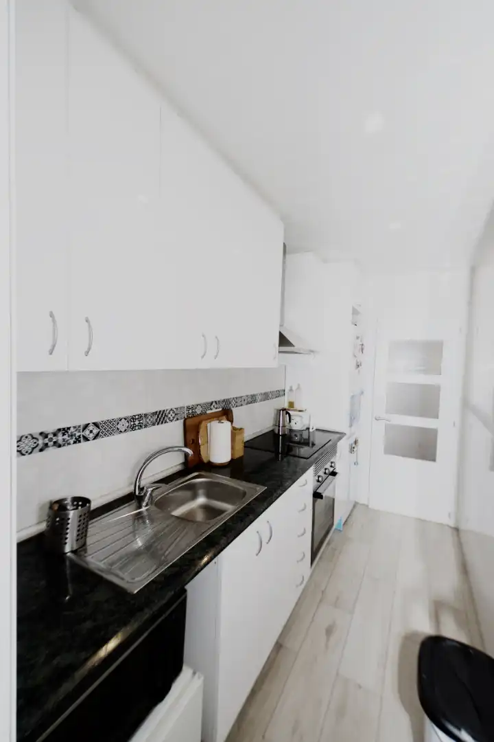 Küche von Wohnung zum Verkauf in Terrassa mit Klimaanlage, Heizung und Parkett