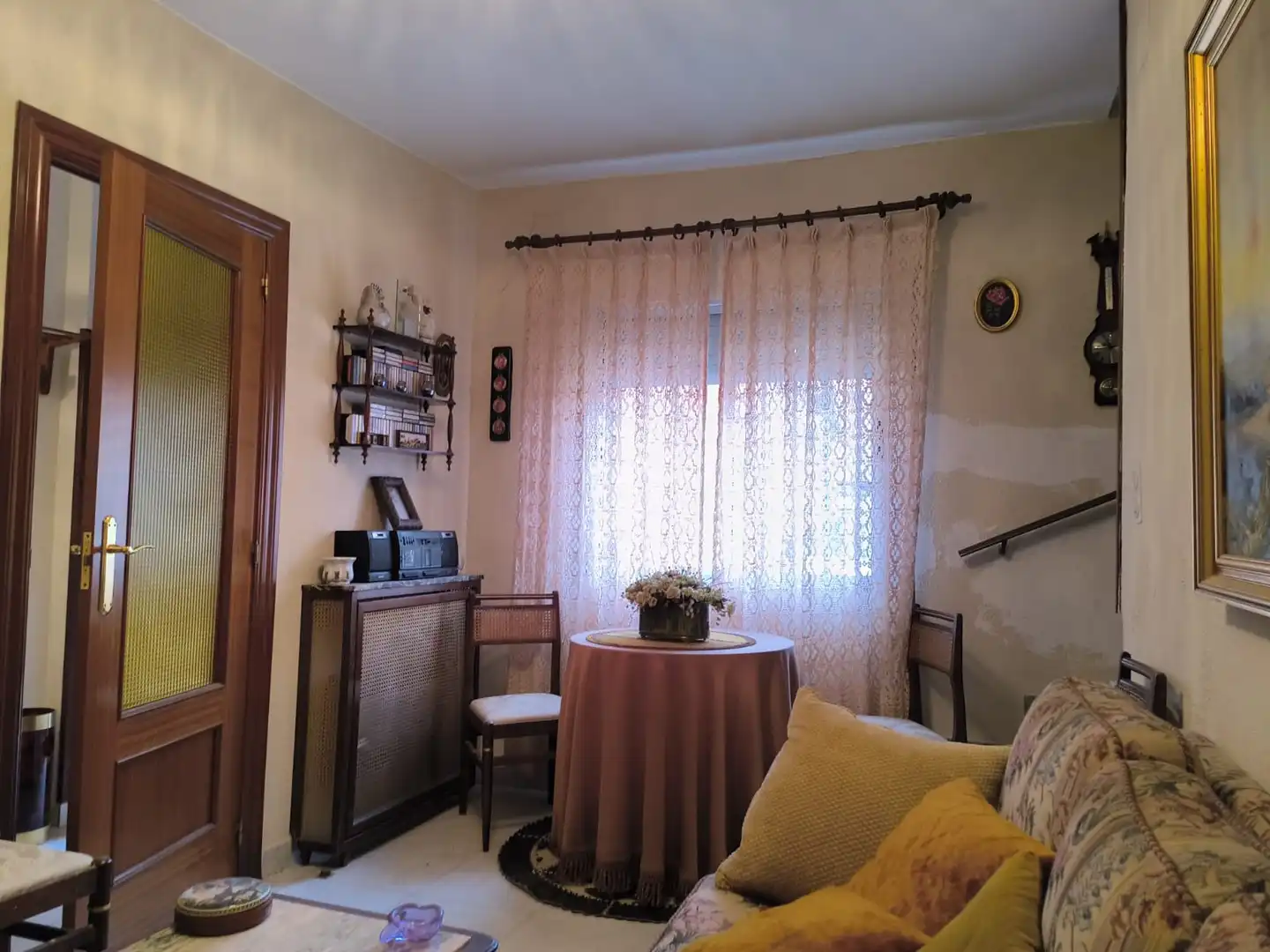 Sala de estar de Casa o chalet en venta en Pinseque con Jardín privado, Amueblado y Horno