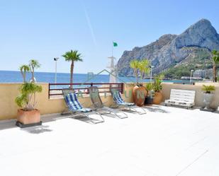 Terrassa de Apartament de lloguer en Calpe / Calp amb Terrassa, Moblat i Piscina comunitària