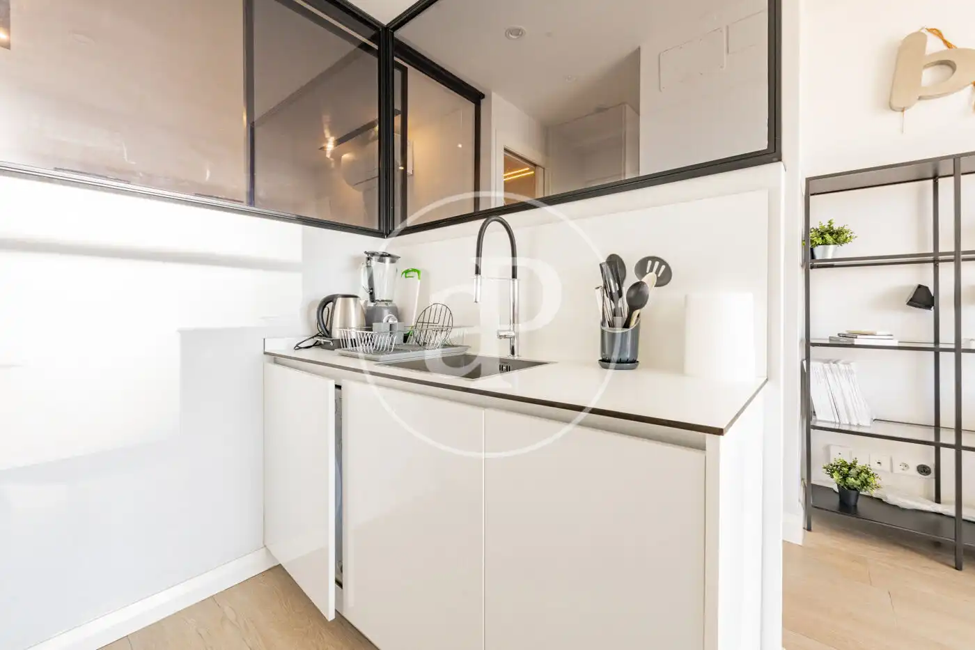 Küche von Wohnung zur Miete in Madrid mit Klimaanlage, Heizung und Möbliert