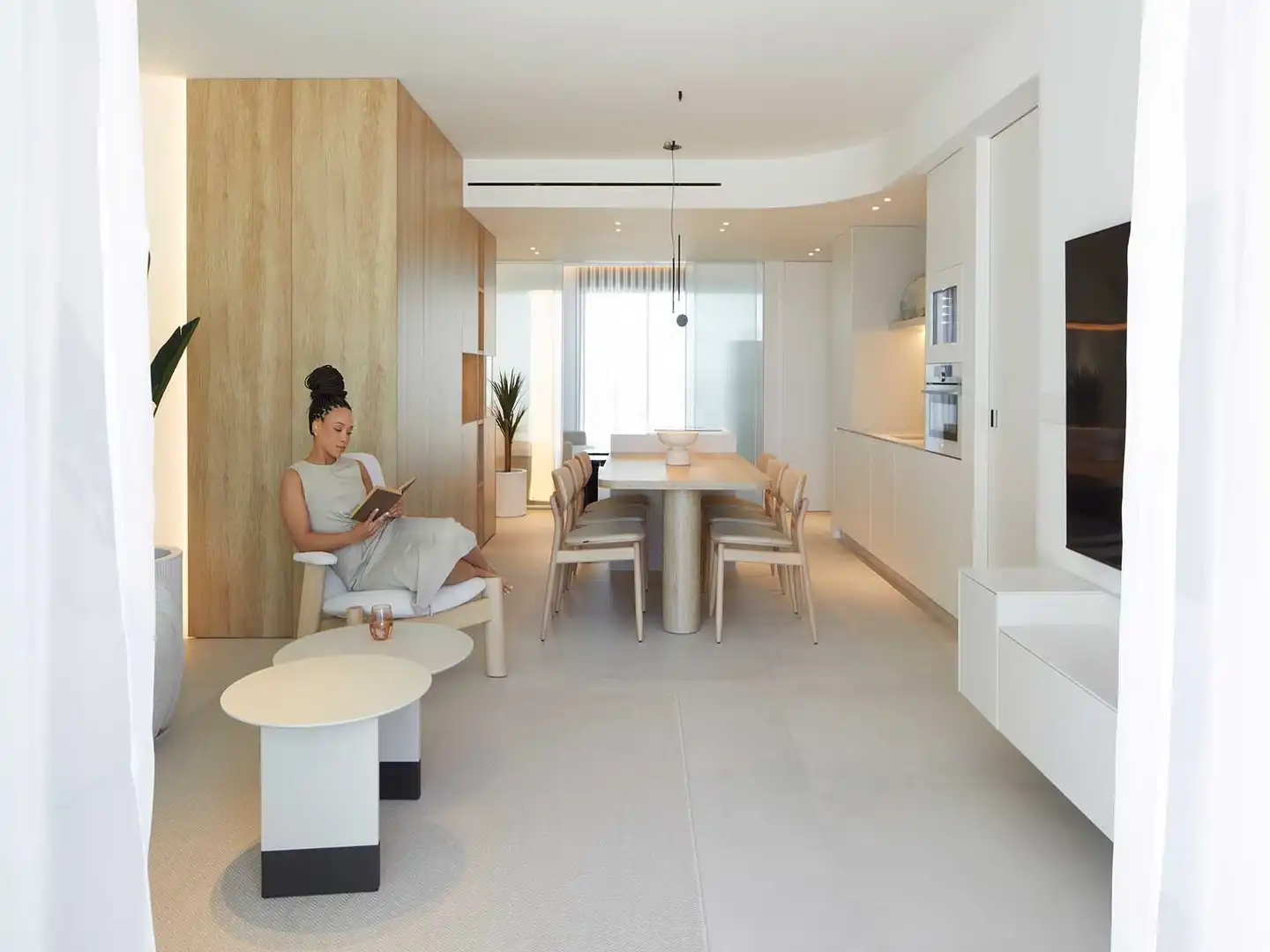 Sala de estar de Apartamento en venta en Cartagena con Calefacción y Piscina comunitaria