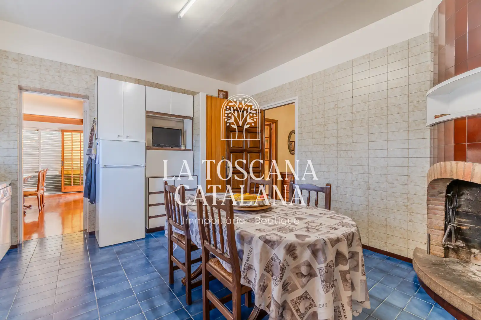 Cocina de Casa o chalet en venta en Caldes de Malavella con Calefacción, Jardín privado y Parquet