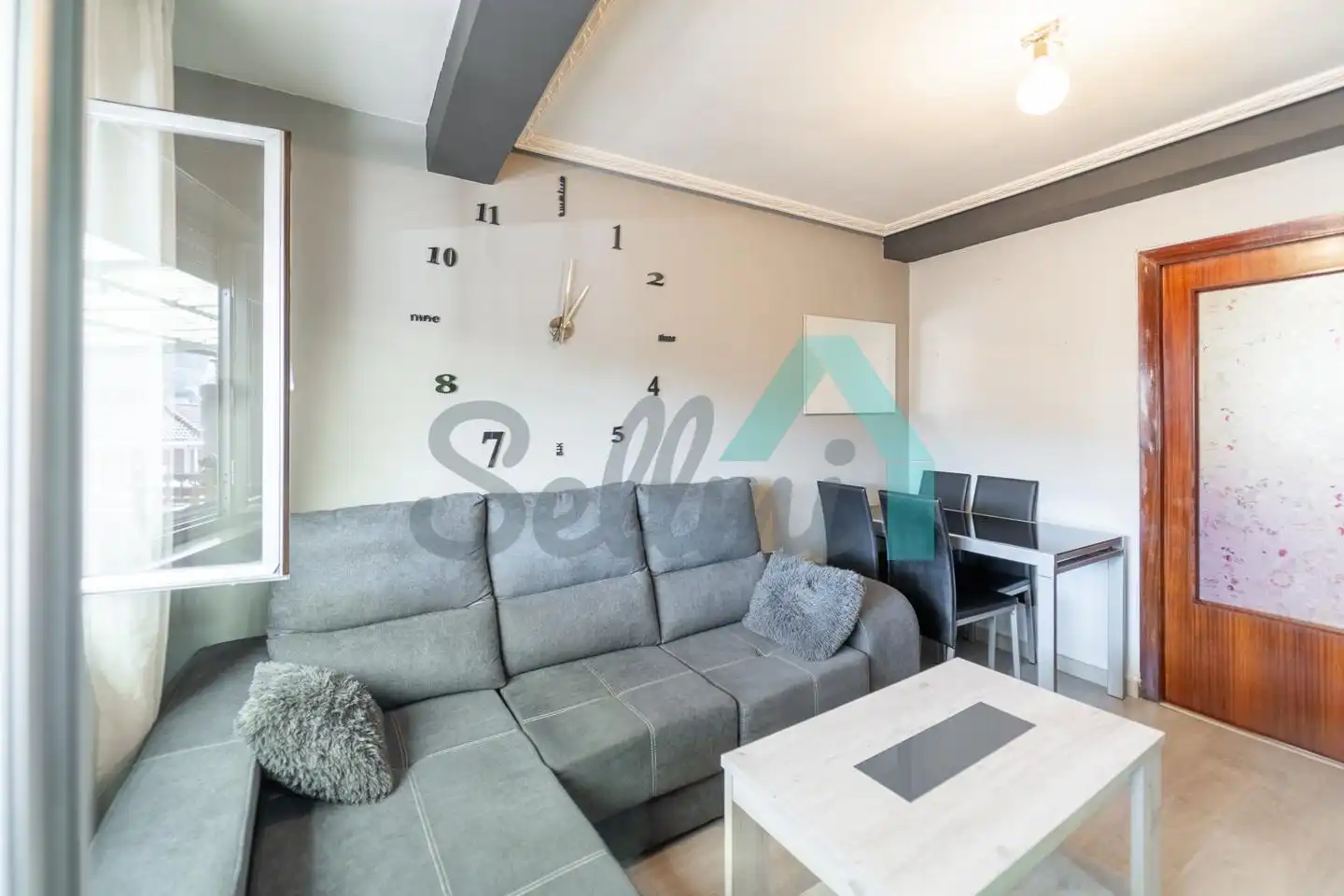 Living room of Attic for sale in Mieres (Asturias)  with Heating, Terrace and Furnished