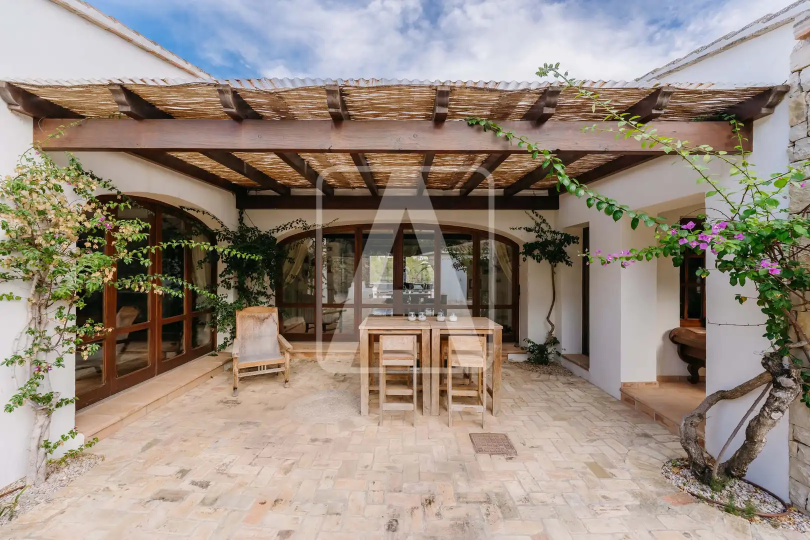 Terraza de Finca rústica en venta en Benissa con Aire acondicionado, Calefacción y Jardín privado