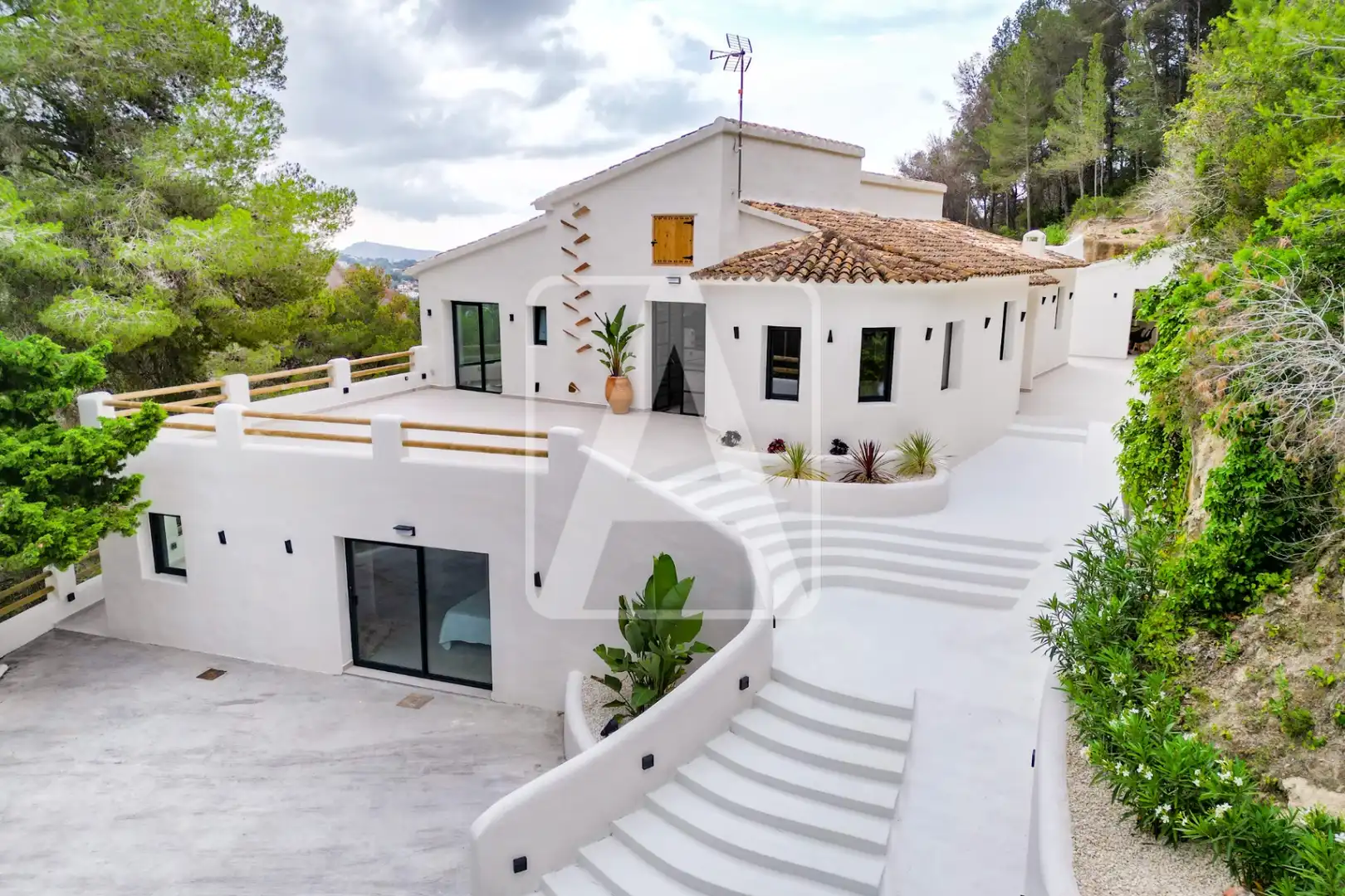 Vista exterior de Finca rústica en venda en Benissa amb Aire condicionat, Calefacció i Jardí privat