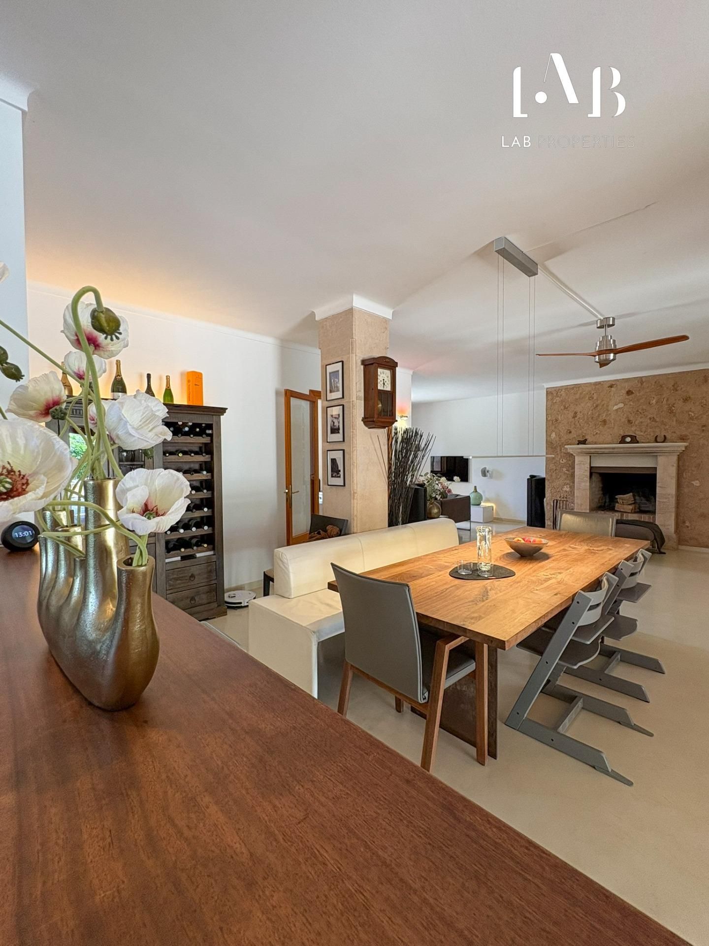 Menjador de Finca rústica en venda en Campos amb Aire condicionat, Calefacció i Jardí privat