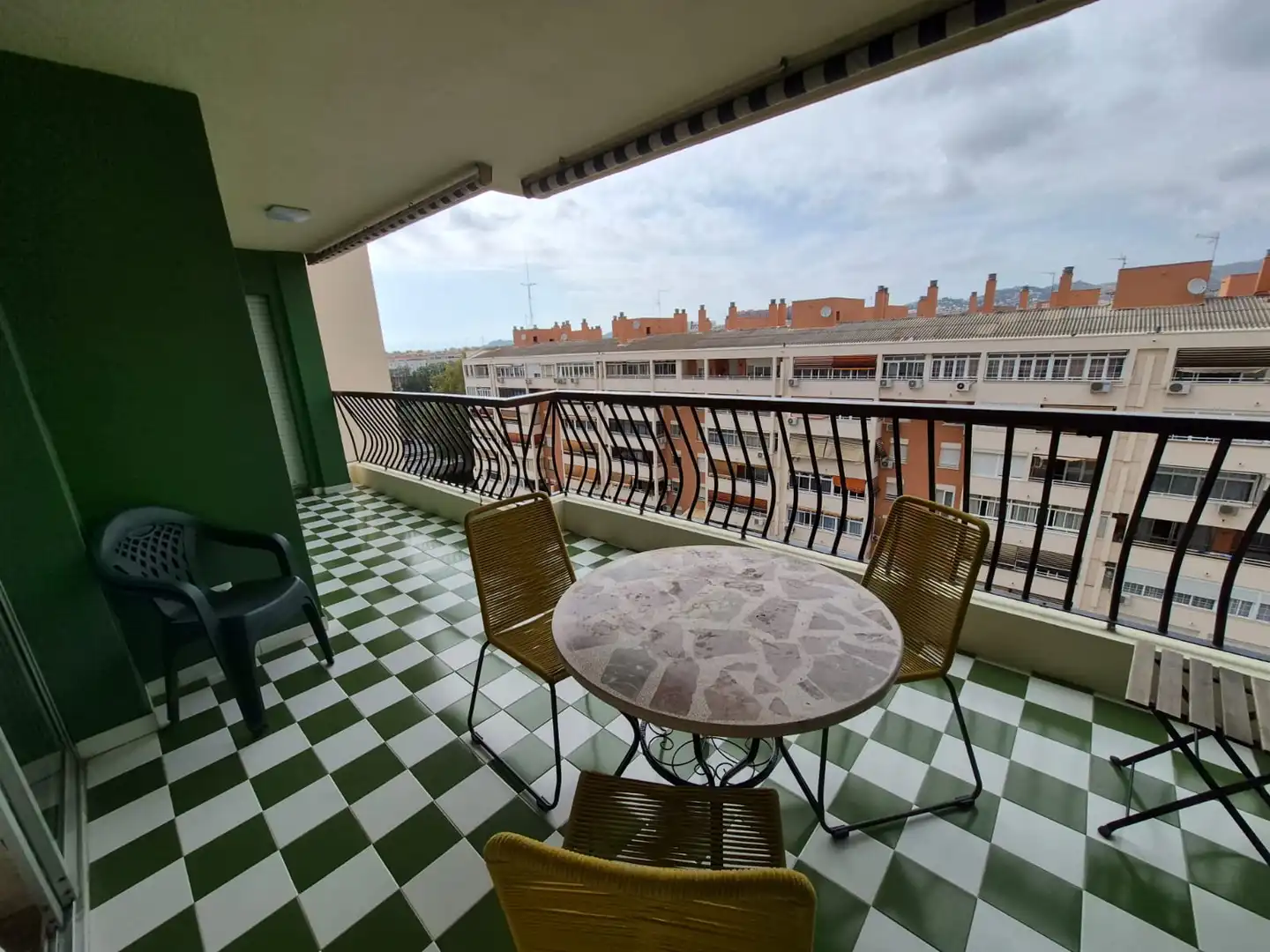 Terrasse von Wohnung zur Miete in Málaga mit Klimaanlage, Heizung und Terrasse