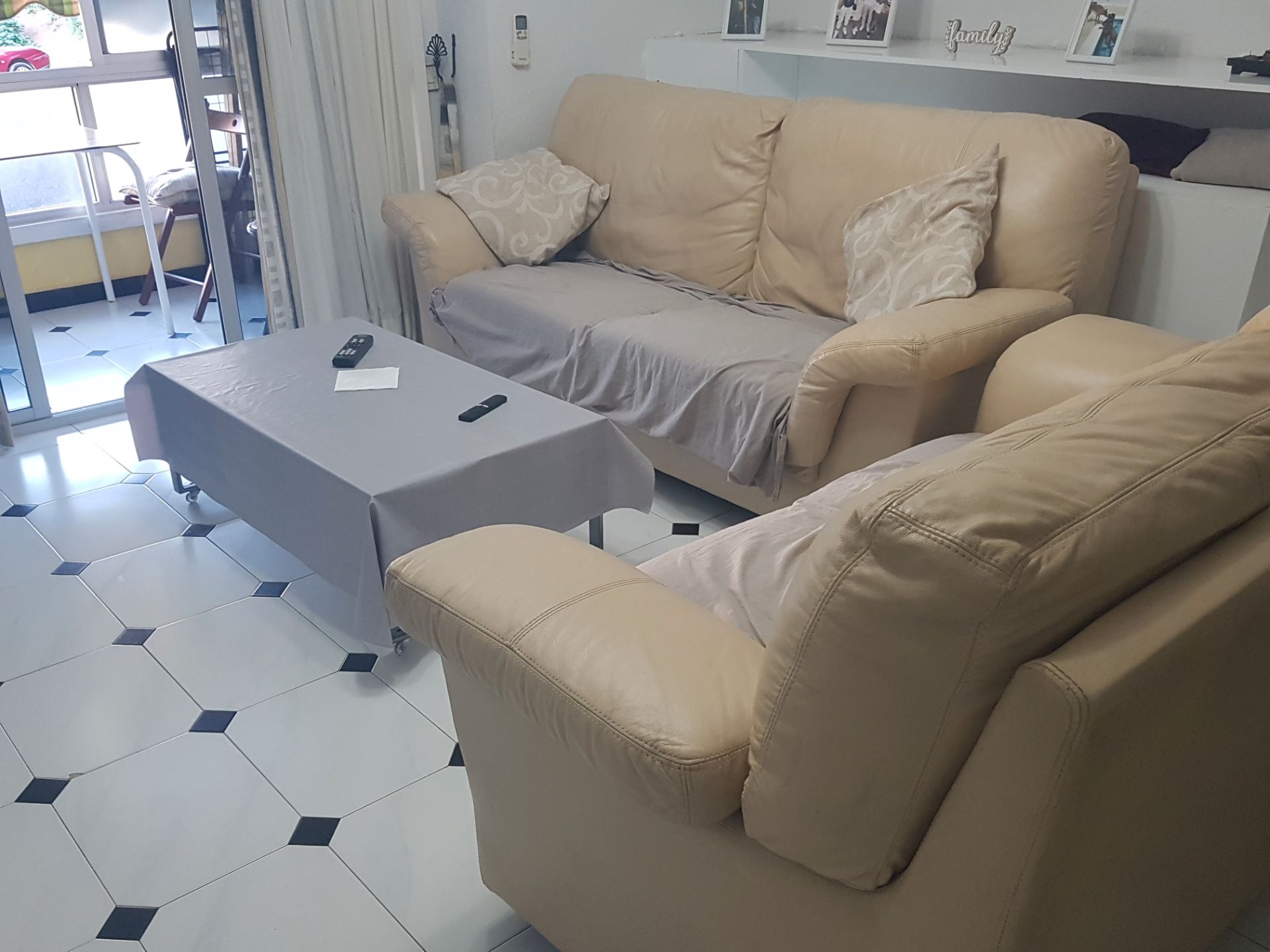 Living room of Flat for sale in Málaga Capital  with Terrace, Furnished and Oven