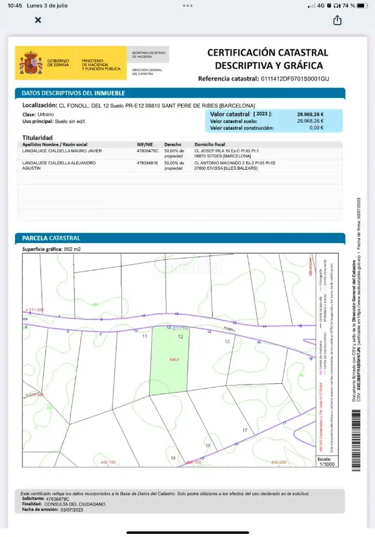 Terreny residencial en venda a Carrer el Fonoll 12, imagen 5