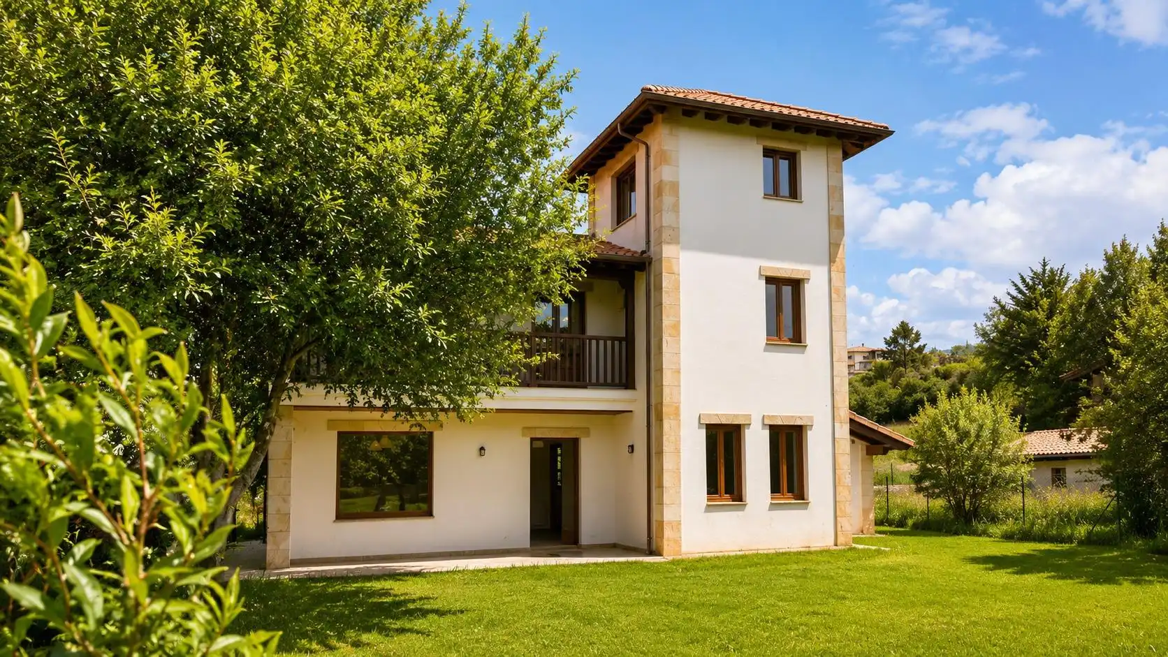 Vista exterior de Casa o chalet en venta en Ruiloba con Calefacción, Jardín privado y Balcón