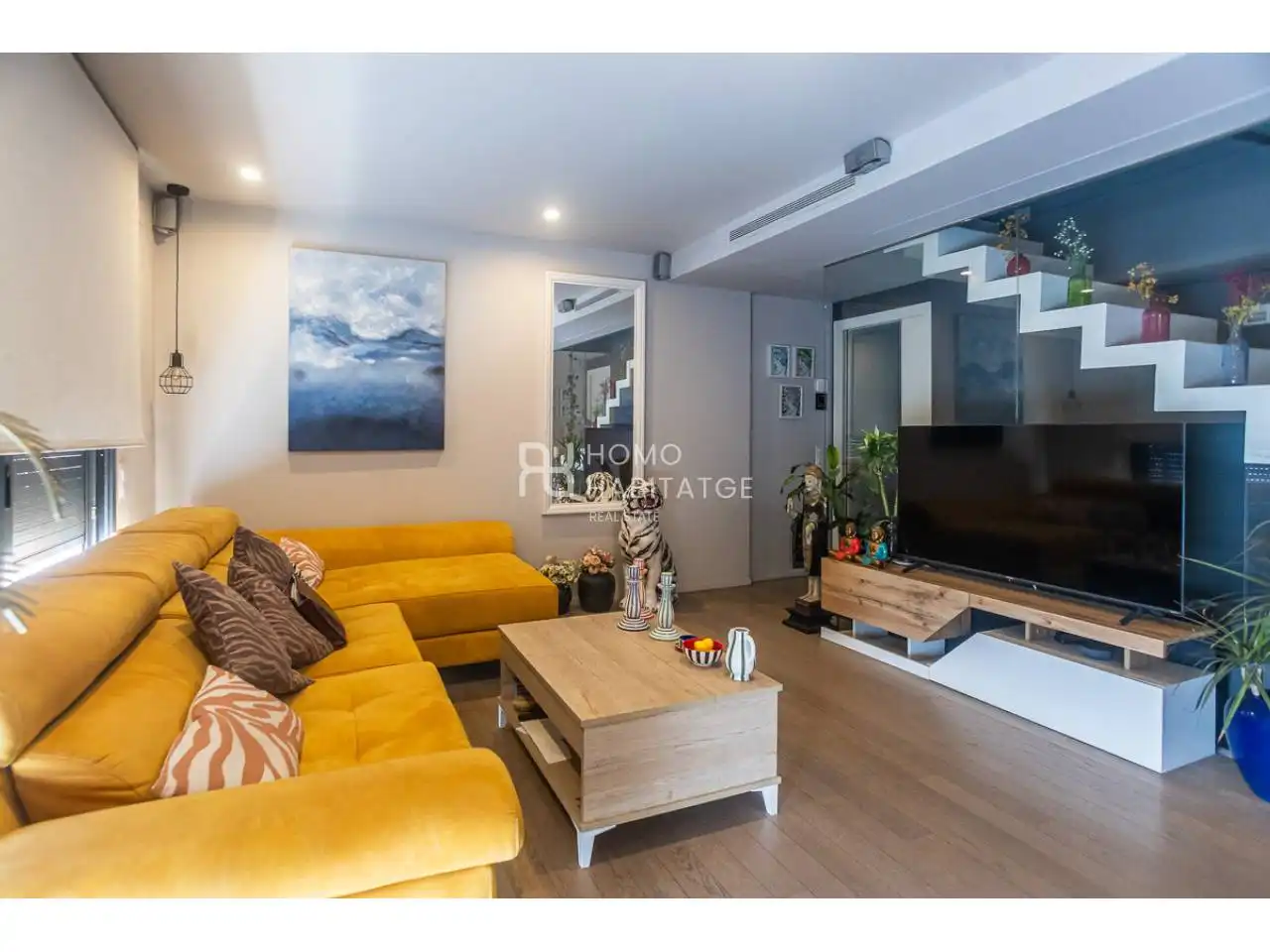 Sala de estar de Casa o chalet en venta en Sabadell con Aire acondicionado, Calefacción y Terraza
