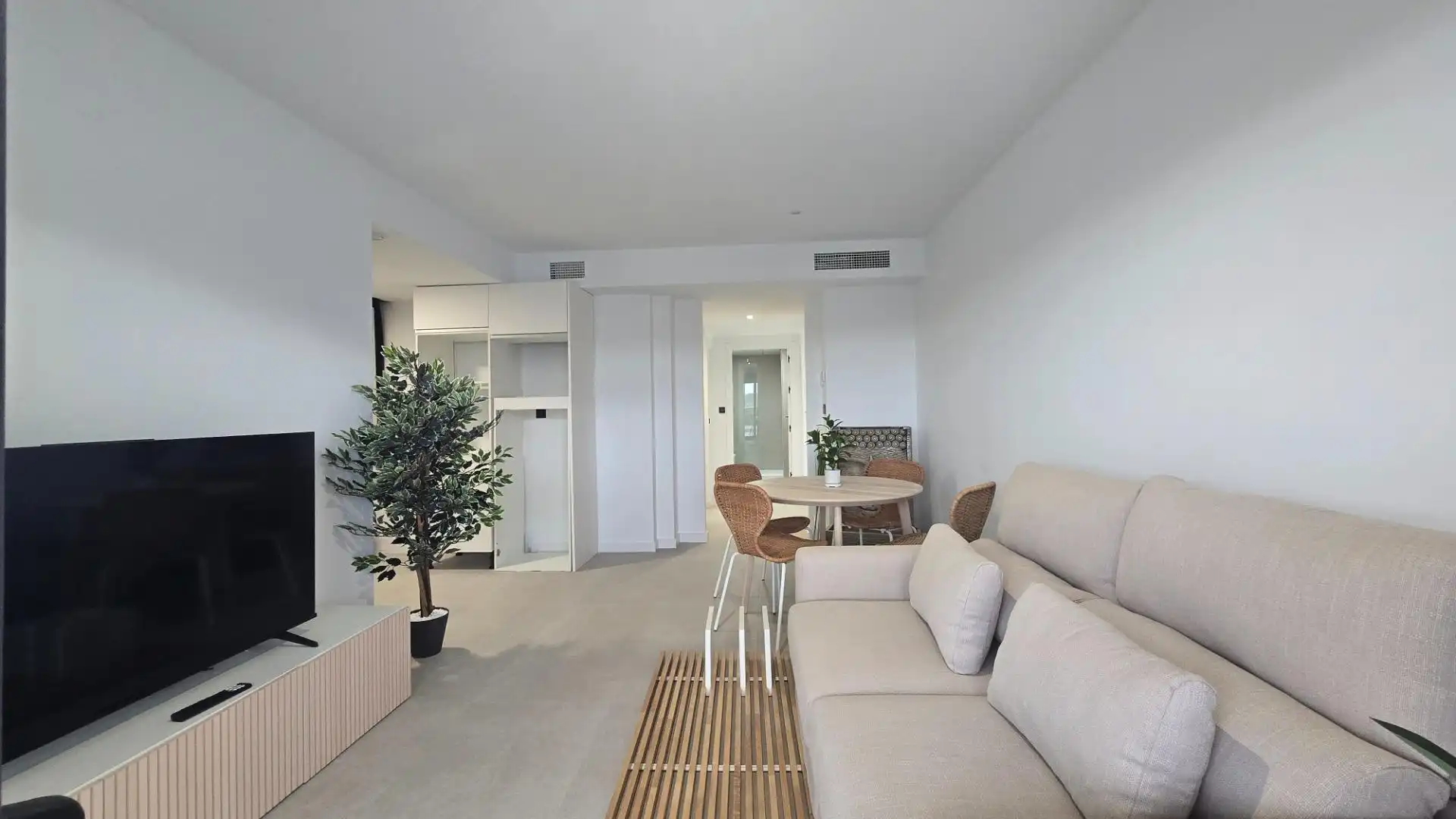 Sala d'estar de Apartament en venda en Mutxamel amb Terrassa i Piscina comunitària