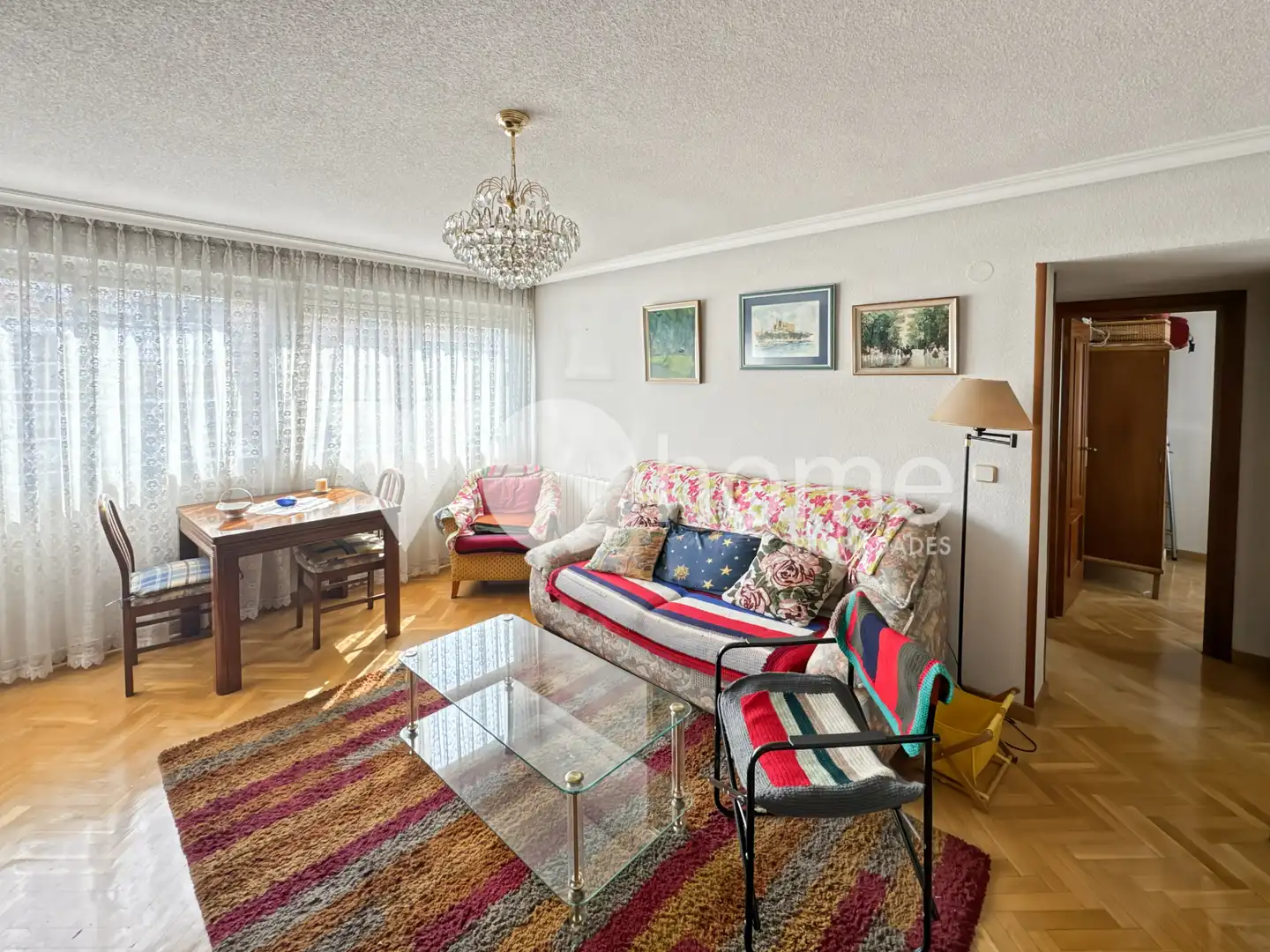 Sala de estar de Piso en venta en Madrid con Calefacción y Amueblado