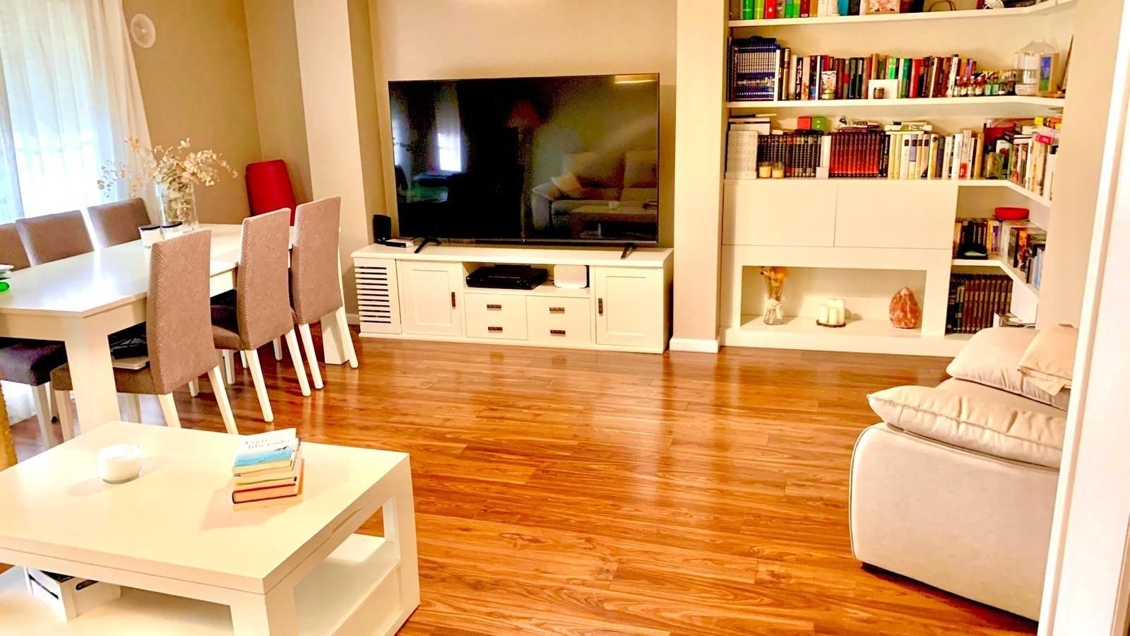 Sala d'estar de Àtic en venda en  Murcia Capital amb Aire condicionat, Parquet i Terrassa