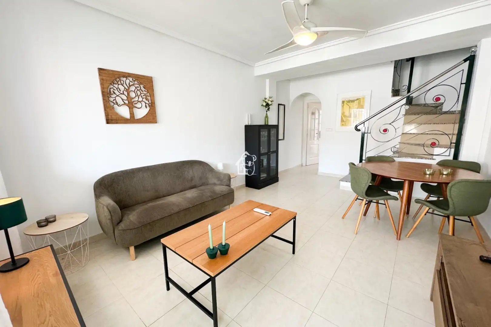 Sala de estar de Apartamento de alquiler en Rojales con Aire acondicionado, Terraza y Piscina