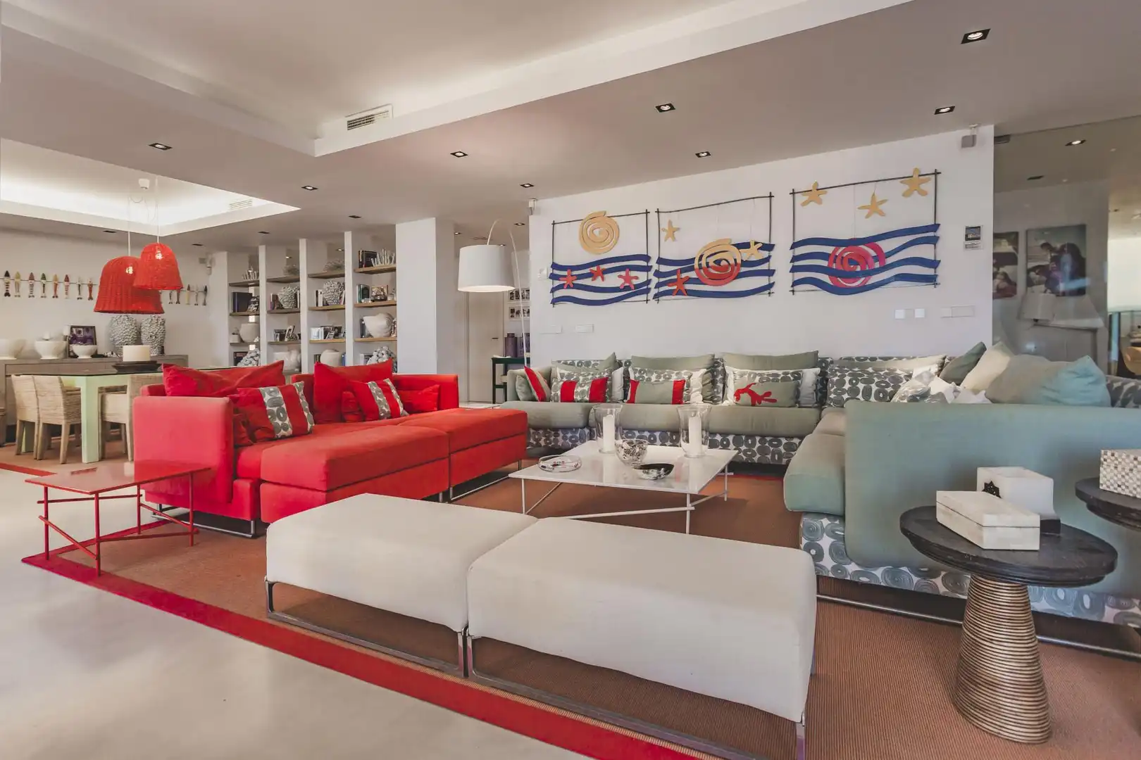Wohnzimmer von Erdgeschoss zur Miete in Marbella mit Klimaanlage, Heizung und Terrasse