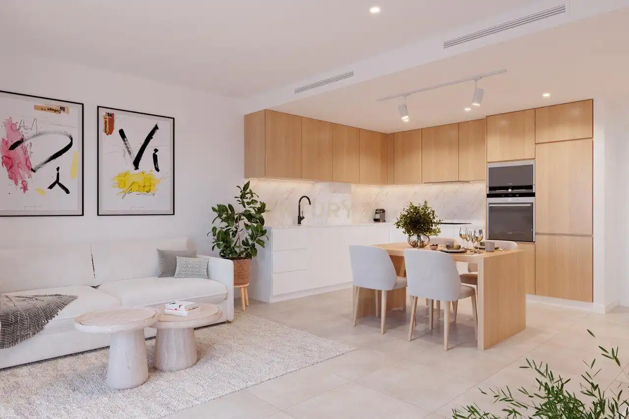 Living room of Flat for sale in Murcia  with Air Conditioner, Storage room and Oven