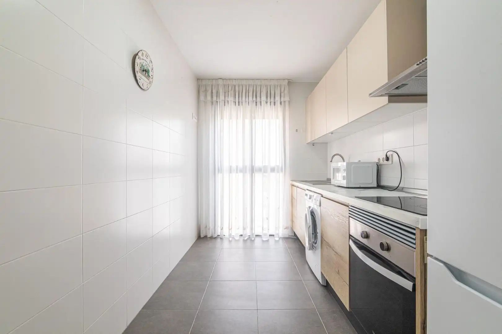 Kitchen of Flat for sale in Elche / Elx  with Air Conditioner, Terrace and Furnished