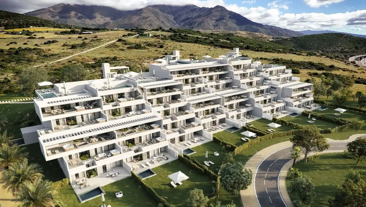 Vista exterior de Apartament en venda en Casares amb Aire condicionat, Terrassa i Traster