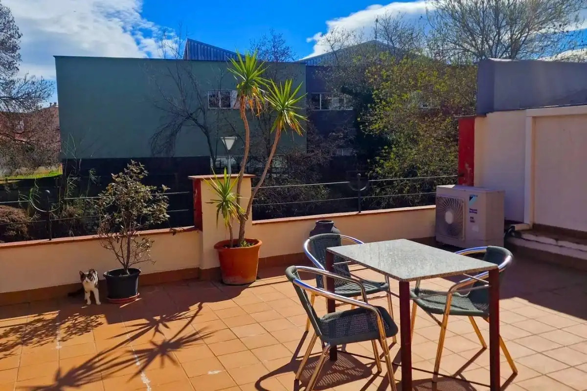 Terraza de Apartamento de alquiler en Girona con Aire acondicionado, Calefacción y Terraza