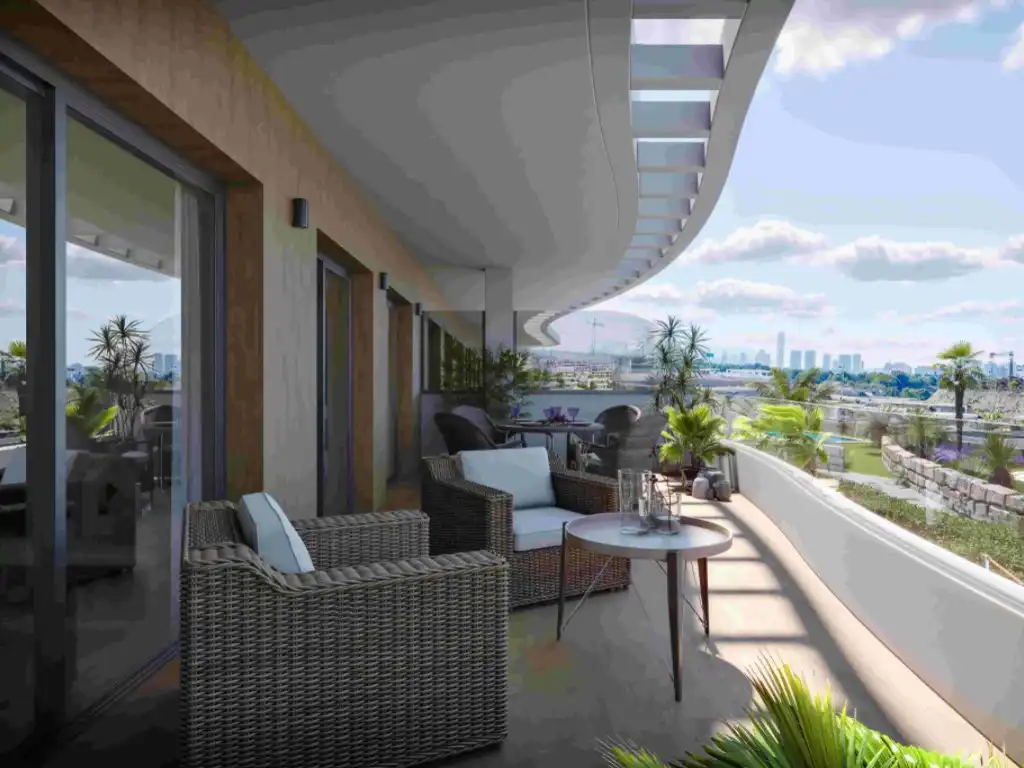 Terrassa de Apartament en venda en Finestrat amb Jardí privat i Piscina