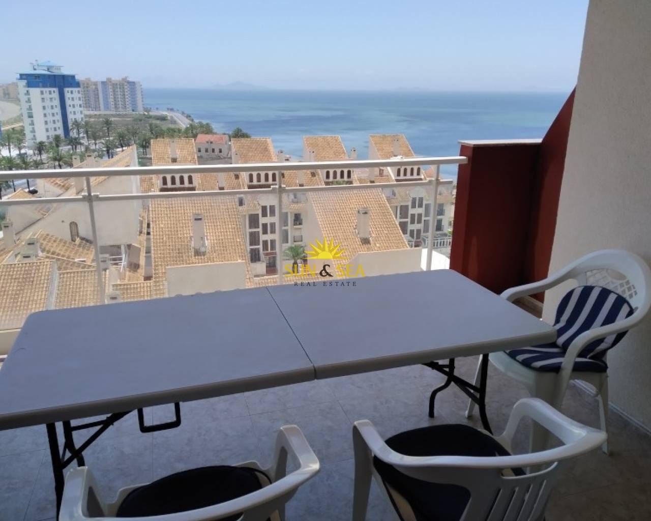 Terrassa de Apartament de lloguer en La Manga del Mar Menor amb Aire condicionat, Calefacció i Terrassa