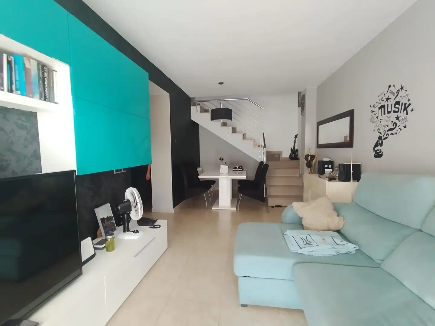 Sala d'estar de Àtic en venda en Palafolls amb Calefacció, Terrassa i Balcó