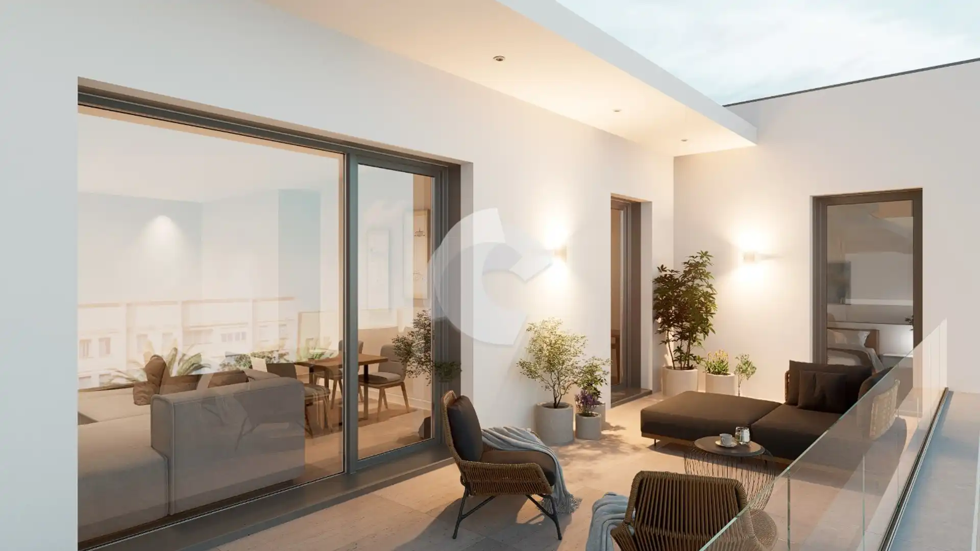 Terraza de Ático en venta en A Coruña Capital 