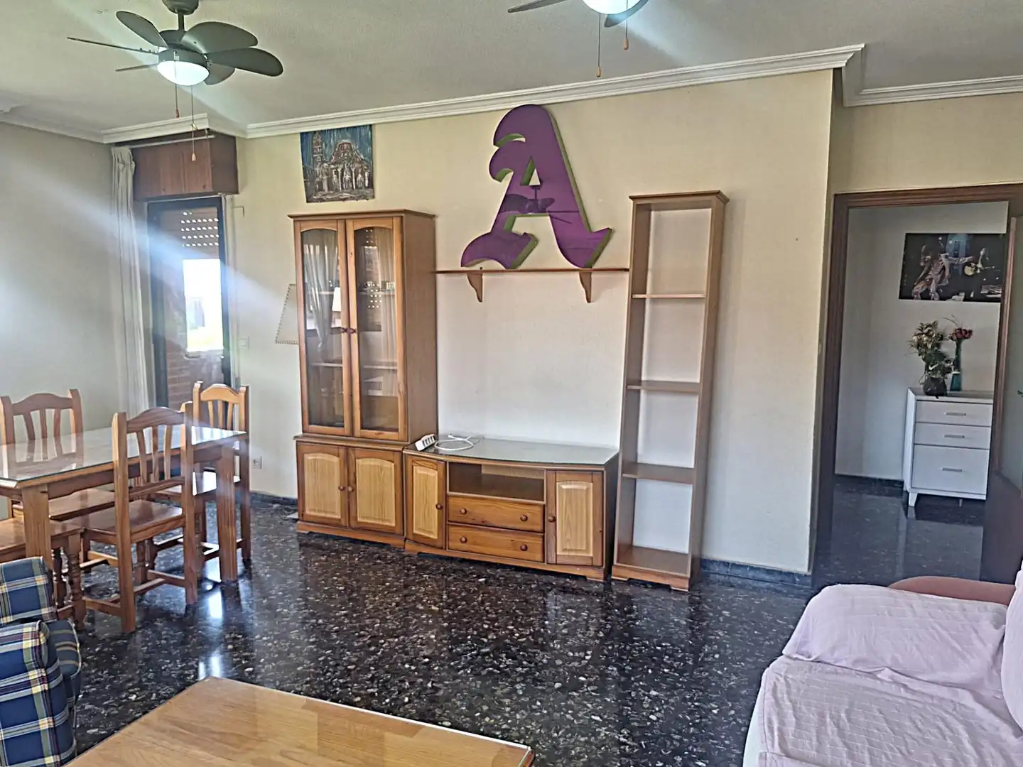 Living room of Flat for rent in Murcia  with Furnished and Balcony