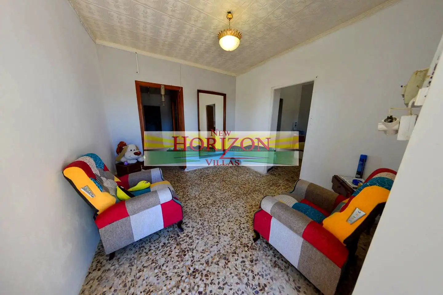 Sala de estar de Casa adosada en venta en Arboleas con Jardín privado, Amueblado y Internet