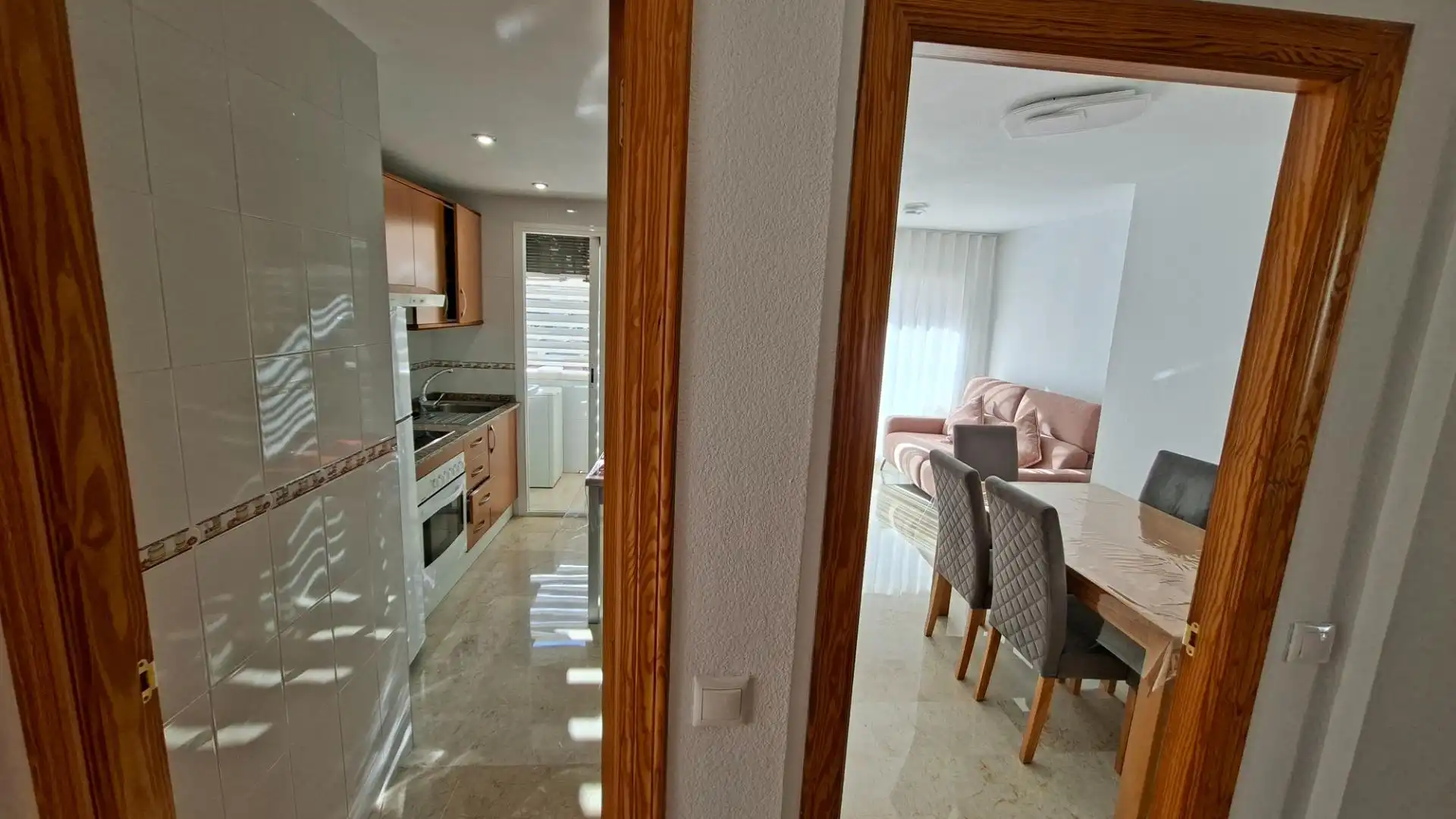 Kitchen of Flat for sale in Benidorm  with Private garden, Terrace and Furnished
