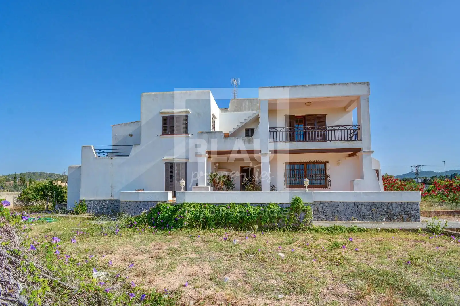 Exterior view of Houses for sale in Sant Josep de sa Talaia  with Air Conditioner, Terrace and Storage room