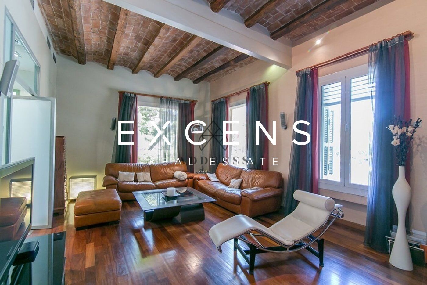 Living room of House or chalet for sale in  Barcelona Capital  with Air Conditioner, Heating and Terrace