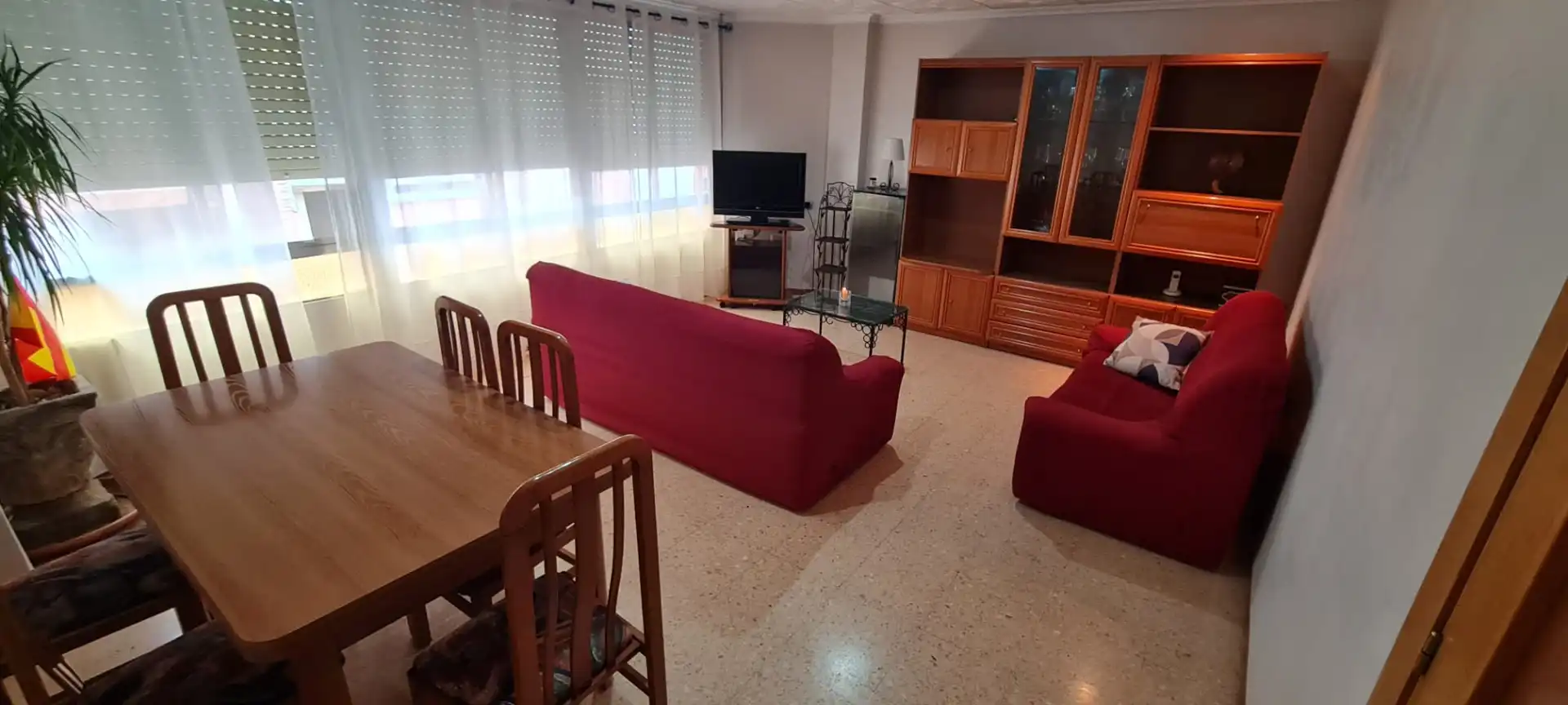 Sala de estar de Piso de alquiler en La Vall d'Uixó con Amueblado, Lavadora y Microondas