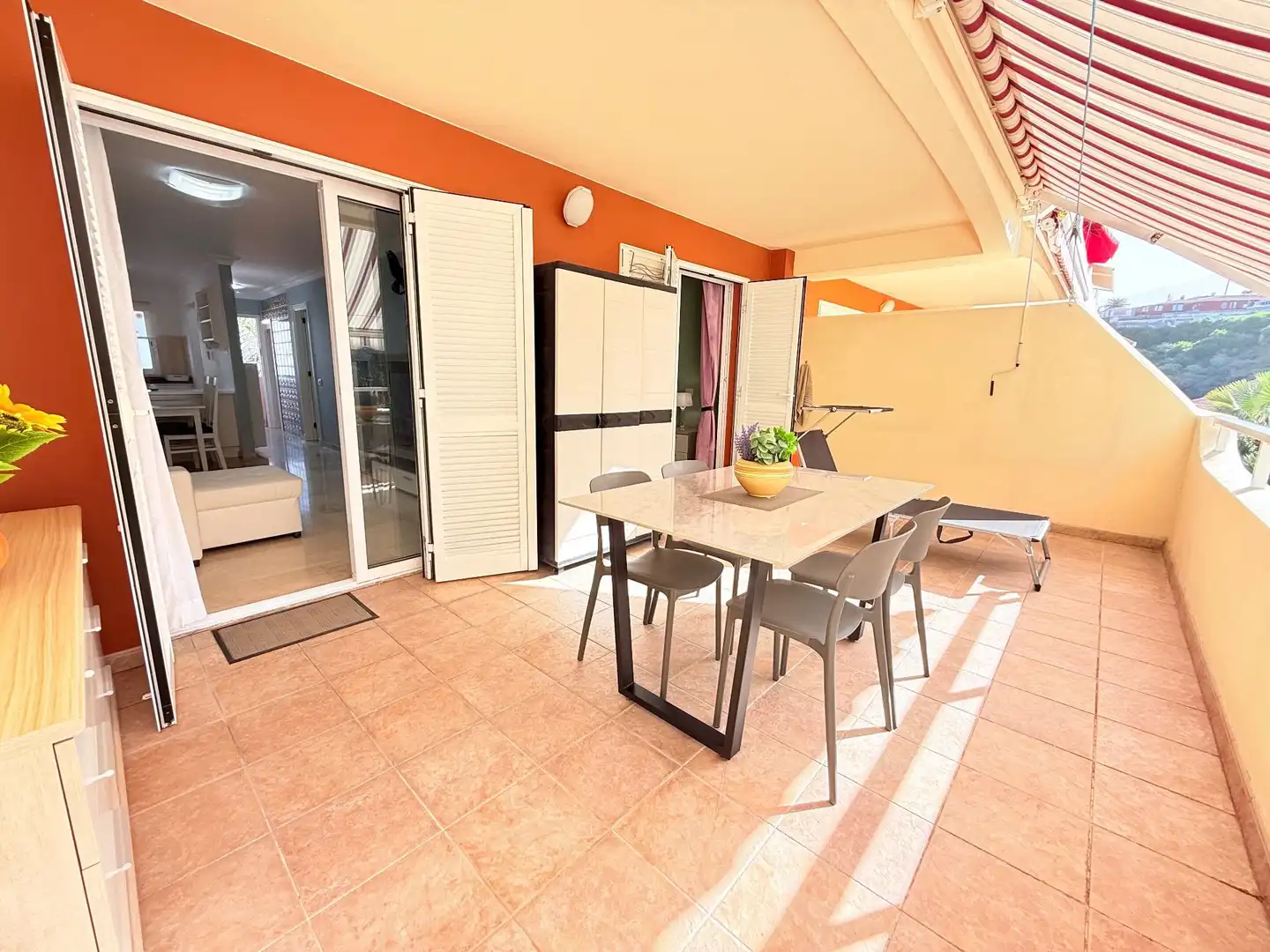 Terrasse von Wohnungen zur Miete in Puerto de la Cruz mit Terrasse, Abstellraum und Möbliert