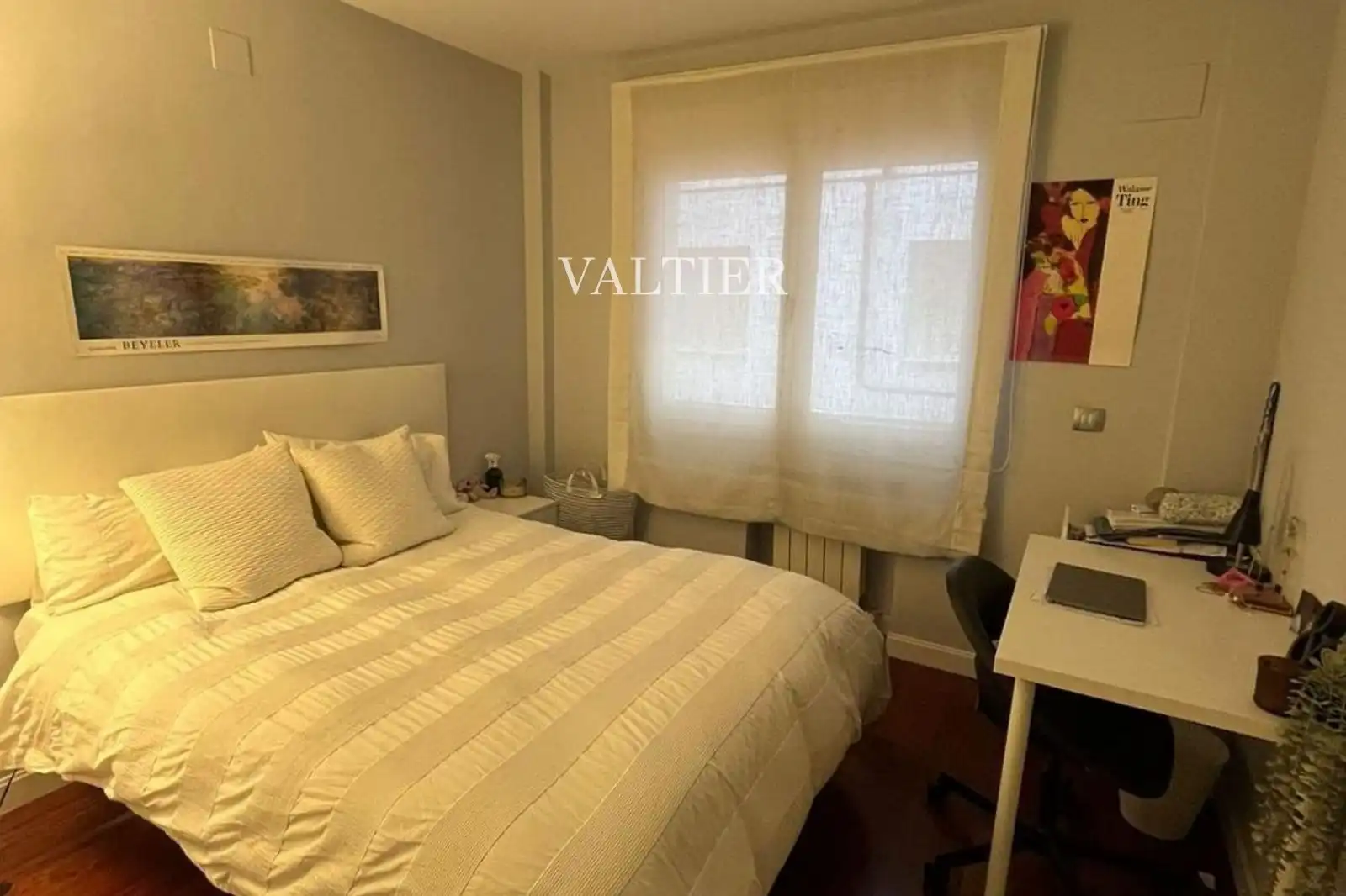 Schlafzimmer von Wohnung zur Miete in Madrid mit Klimaanlage und Möbliert