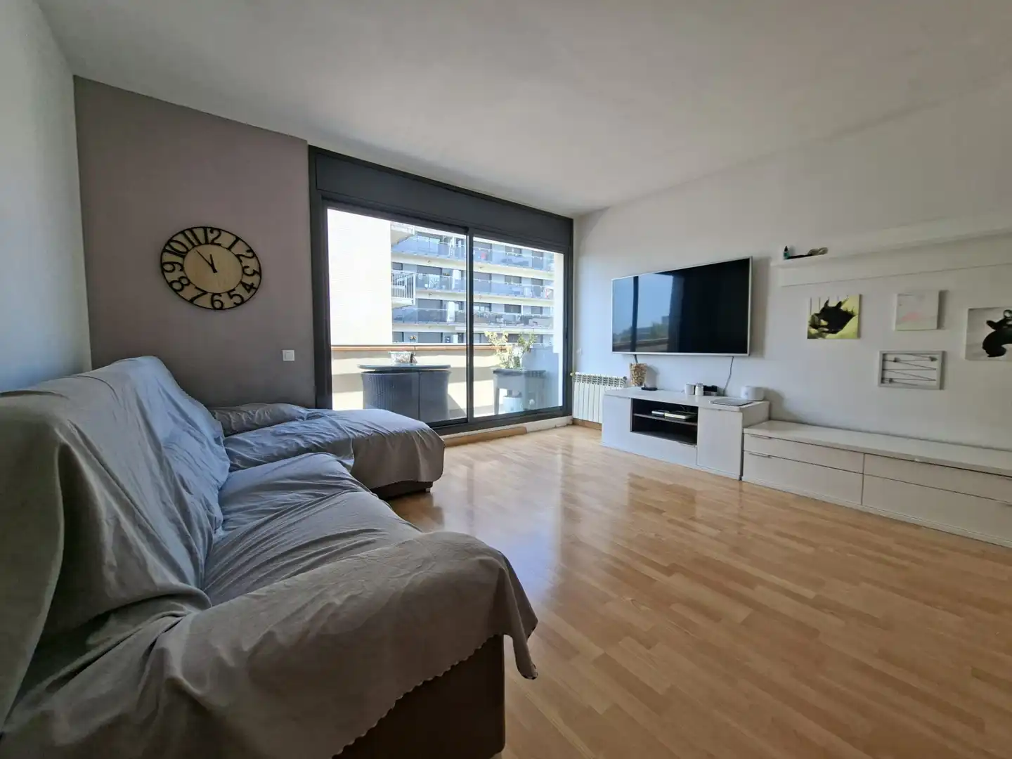 Sala de estar de Ático en venta en Badalona con Aire acondicionado, Calefacción y Trastero
