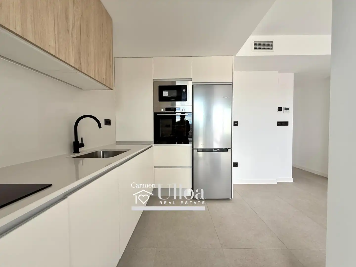 Küche von Wohnungen zum Verkauf in Mutxamel mit Klimaanlage, Privatgarten und Terrasse