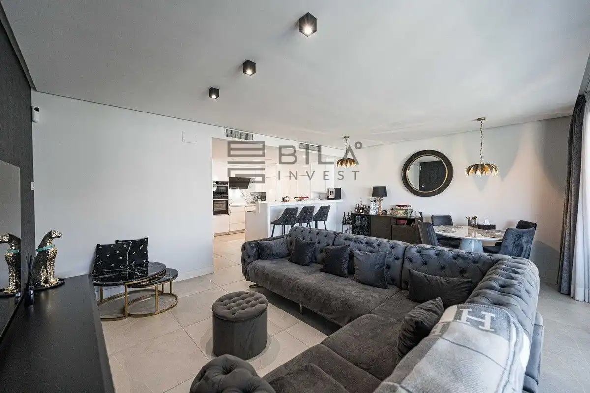 Living room of Duplexes for sale in Marbella  with Air Conditioner, Terrace and Storage room