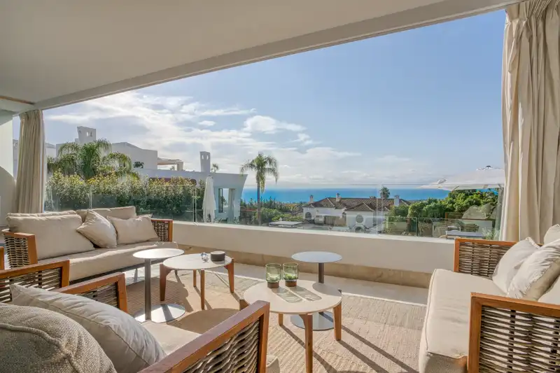 Terrassa de Apartament en venda en Marbella amb Aire condicionat, Calefacció i Jardí privat