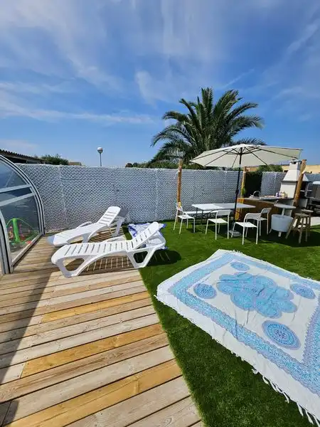 Terraza de Casa adosada en venta en Peralta / Azkoien con Aire acondicionado, Calefacción y Jardín privado