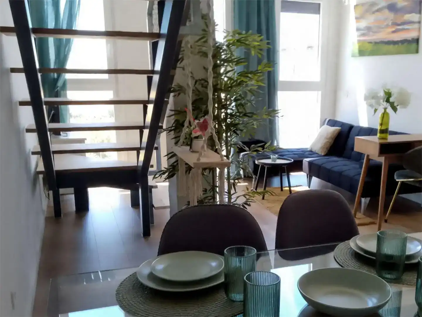 Esszimmer von Wohnung zur Miete in  Madrid Capital mit Klimaanlage und Schwimmbad